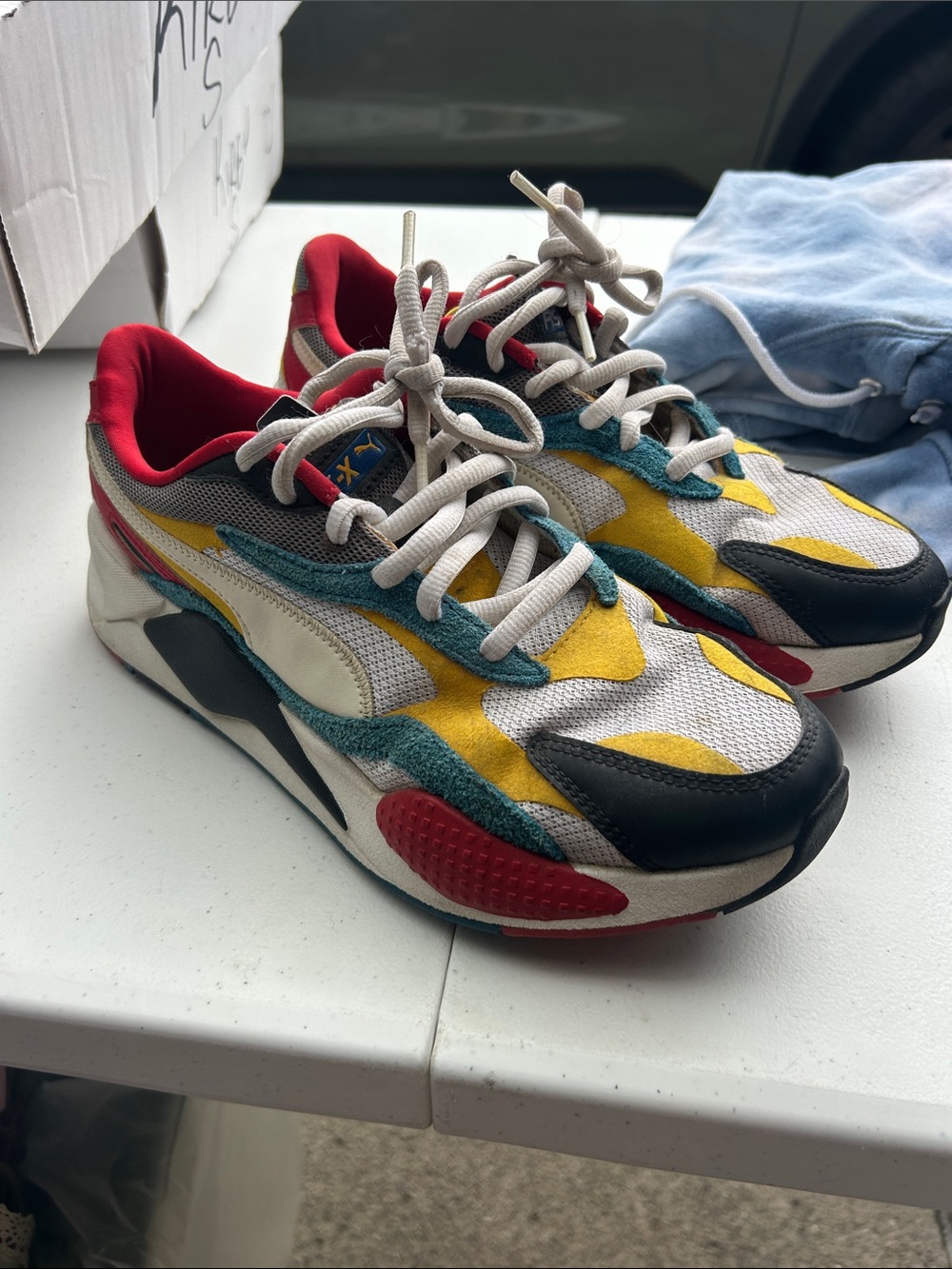 Puma rsx Sneakers - White, Yellow, Teal, Red, Black
